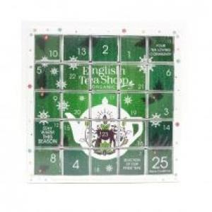 English Tea Shop Kalendarz adwentowy z herbatami Green Puzzle, piramidki 25 x 2 g Bio