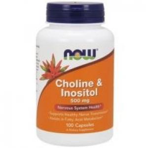 Now Foods Cholina i Inozytol Suplement diety 100 kaps.