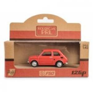 Kolekcja PRL Fiat 126p czerwony Daffi