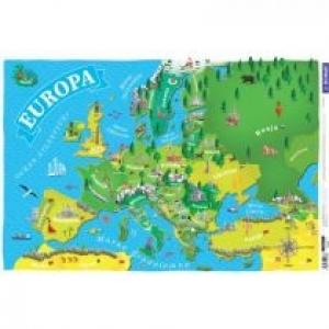 Demart Podkładka na biurko Mapa Europy dla dzieci