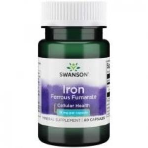 Swanson Iron Ferrous Fumarate 18 mg Suplement diety 60 kaps.