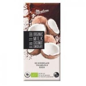 Meybona Czekolada mleczna z płatkami kokosowymi 100 g Bio
