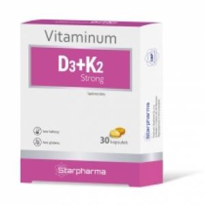 Starpharma Witamina D3+ K2 Strong - suplement diety 30 kaps.