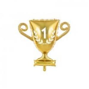 PartyDeco Balon foliowy Puchar złoty 64x61cm