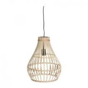 H&S Decoration Lampa sufitowa pleciona bambus naturalna