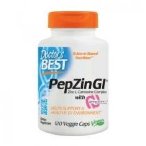 Doctors Best PepZin Gl - Cynk + L-Karnozyna Suplement diety 120 kaps.