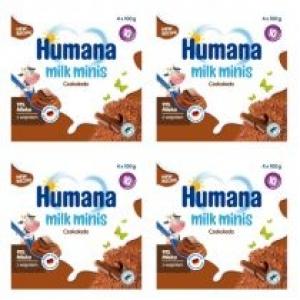 Humana Milk Minis Budyń czekoladowy po 10. miesiącu Zestaw 4 x 400 g