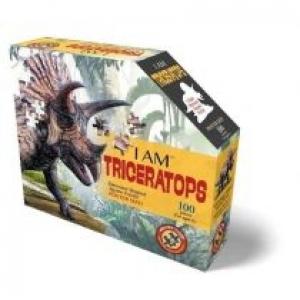 Puzzle konturowe 100 I am - Triceratops Madd Capp