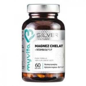 Myvita Silver Magnez chelat + B6 P5P Suplement diety 60 kaps.