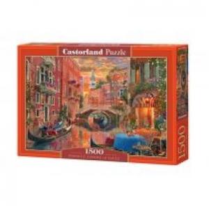 Puzzle 1500 el. Romantyczny wieczór w Wenecji Castorland