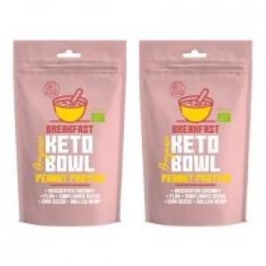 Diet-Food Alternatywa owsianki keto bowl o smaku orzeszków ziemnych Zestaw 2 x 200 g Bio