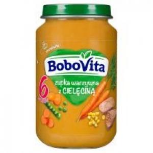 BoboVita Zupka warzywna z cielęciną po 6 miesiącu 190 g