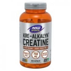 Now Foods Kre-Alkalyn Creatine - Buforowany Monohydrat Kreatyny 750 mg Suplement diety 240 kaps.