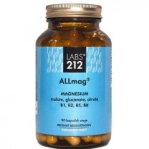 Labs212 ALLmag Magnesium - suplement diety 90 kaps.