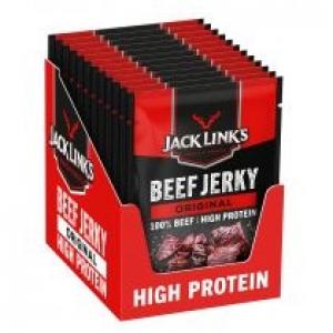 Jack Links Suszona wołowina protein Beef Jerky Original zgrzewka 12 x 25 g