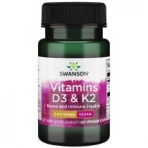 Swanson Witamina D3 Suplement diety 60 kaps.