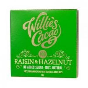 Willies Cacao Czekolada Rodzynki i orzechy laskowe Raisin and Hazelnut 50 g