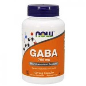 Now Foods GABA 750 mg Suplement diety 100 kaps.