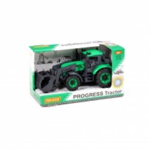 Traktor ładowarka rolnicza 25x12x15 Progress zielony WADER POLESIE 91741 WADP