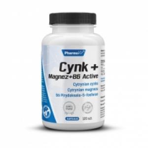 Pharmovit Cynk Magnez B6 Activ Suplement diety 120 kaps.