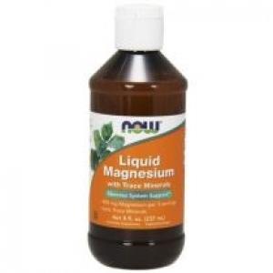 Now Foods Magnesium Liquid Suplement diety 237 ml
