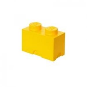 Pojemnik klocek LEGO Brick 2 Żółty