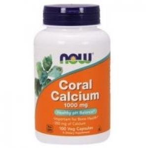 Now Foods Wapno Koralowe (Coral Calcium) - Wapno z Koralowca 1000 mg Suplement diety 100 kaps.