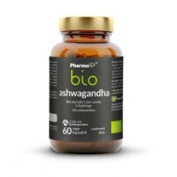 Pharmovit Ashwagandha ekstrakt suplement diety 60 kaps. Bio