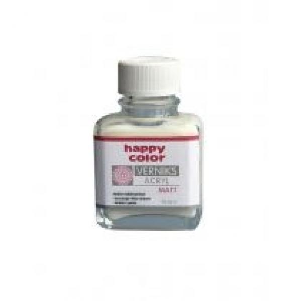Happy Color Werniks akrylowy MATT, przezroczysty matowy, 75 ml