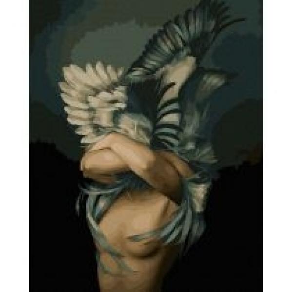 Twoje Hobby Malowanie po numerach - Dziewczyna Ptak 40x50cm