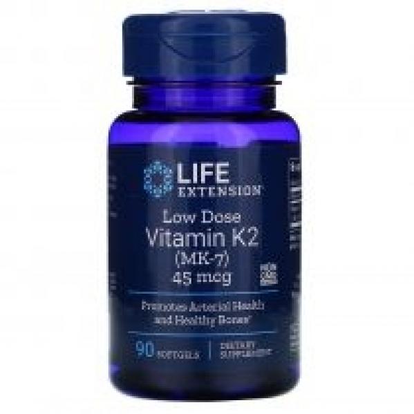 Life Extension Low-Dose Vitamin K2 MK7 Suplement diety 90 kaps.