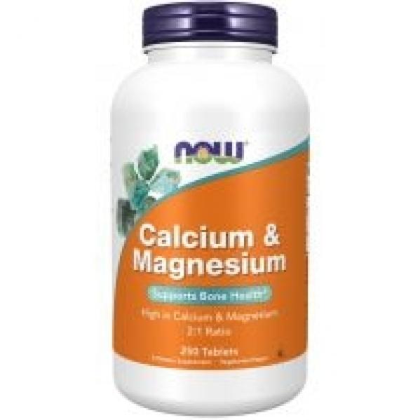 Now Foods Calcium & Magnesium - Wapń 500 mg i Magnez 250 mg Suplement diety 250 tab.