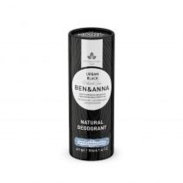 Ben&Anna Natural Soda Deodorant naturalny dezodorant na bazie sody sztyft kartonowy Urban Black 40 g