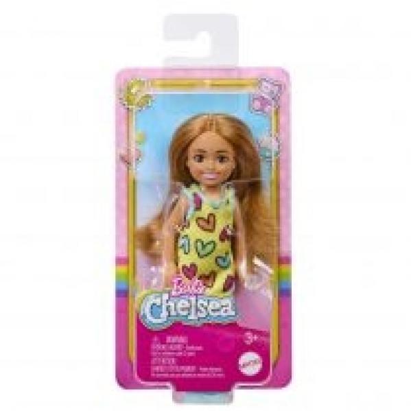 Barbie Chelsea Lalka Sukienka w serca HNY57 Mattel