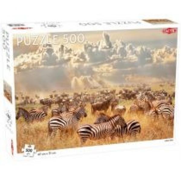 Puzzle 500 el. Animals. Zebra Herd Tactic