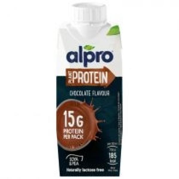 Alpro High Protein Napój sojowy wysokobiałkowy o smaku czekolady z wapniem i witaminami Zestaw 15 x 250 ml