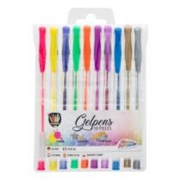 Grafix Długopis żelowy 10 kolorów