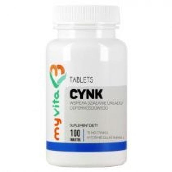MyVita Cynk glukonian cynku Suplement diety 100 tab.