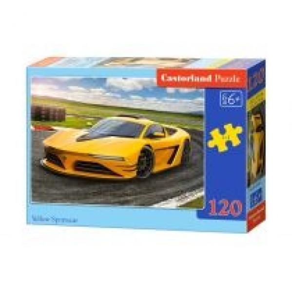 Puzzle 120 el. Yellow Sportscar Castorland