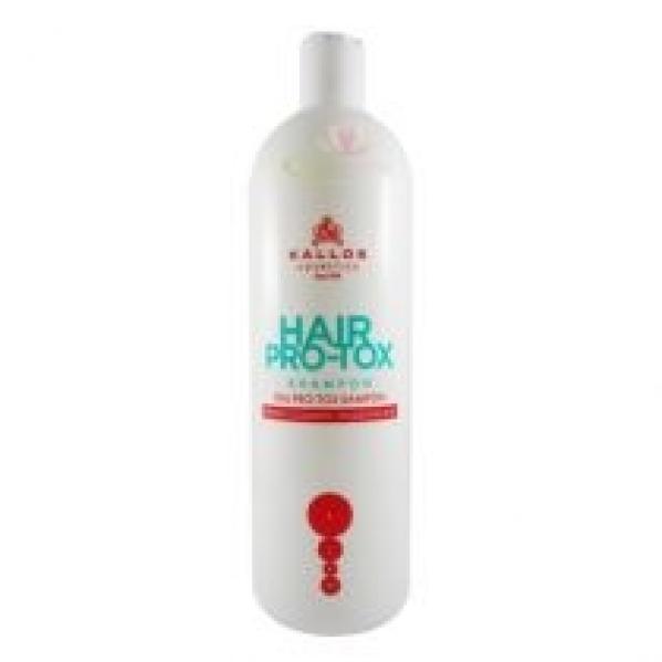 Kallos Hair Pro-Tox Szampon do włosów z keratyną kolagenem i kwasem hialuronowym 1 l