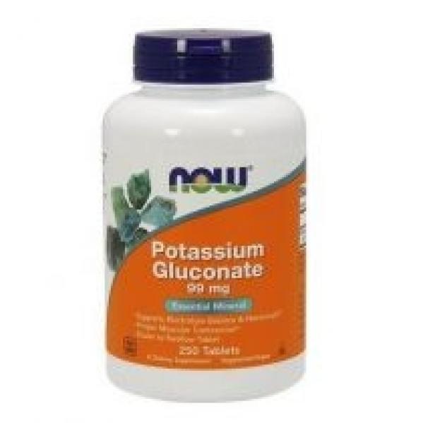 Now Foods Potassium Gluconate - Glukonian Potasu Suplement diety 250 tab.
