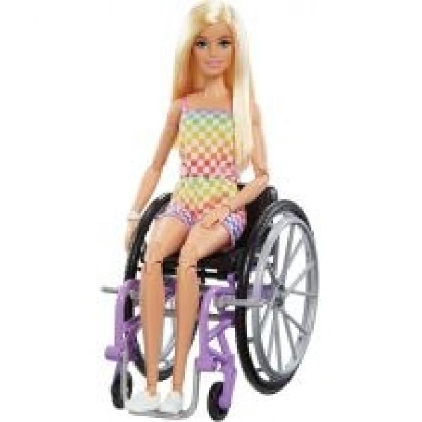 Barbie Fashionistas. Na wózku strój w kratkę HJT13 Mattel