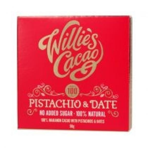 Willies Cacao Czekolada Pistacje i daktyle Pistachio and Date 50 g