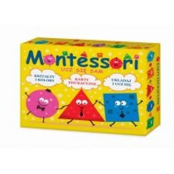 Montessori Ucz się sam. Karty edukacyjne. Kształty i kolory. Układaj i ucz się