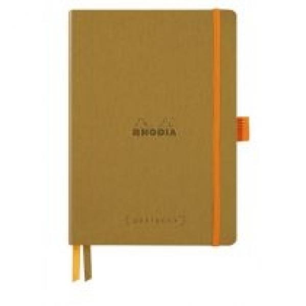 Notes Rhodia Rhodiarama Goalbook gold A5 - kropki - Softcover