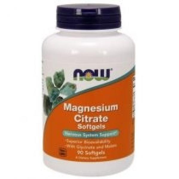 Now Foods Magnesium Citrate Suplement diety 90 kaps.