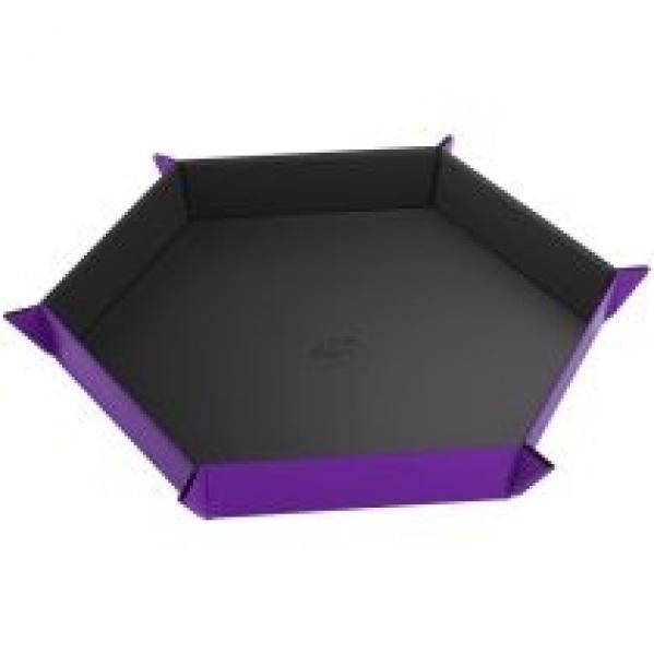 Gamegenic: Magnetic Dice Tray - Hexagonal - Black/Purple