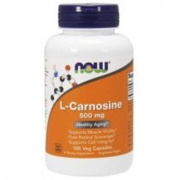 Now Foods L-Karnozyna 500 mg - L-Carnosine Suplement diety 100 kaps.