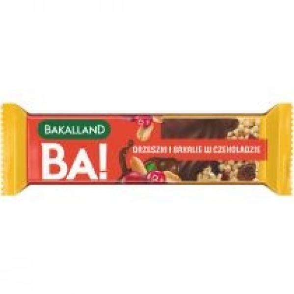 Bakalland BA! Baton orzeszki i bakalie w czekoladzie 40 g