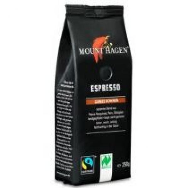 Mount Hagen Kawa ziarnista Arabica 100% espresso fair trade 250 g Bio